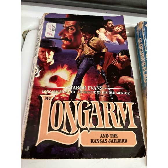 Western Vintage Book Lot of 7 70s 80s  Multiple Authors Slocum Gunsmith Borland - Picture 6 of 15